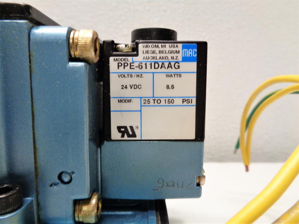 MAC Solenoid Valve 6513B-211-PP-611DA w/ PPE-611DAAG